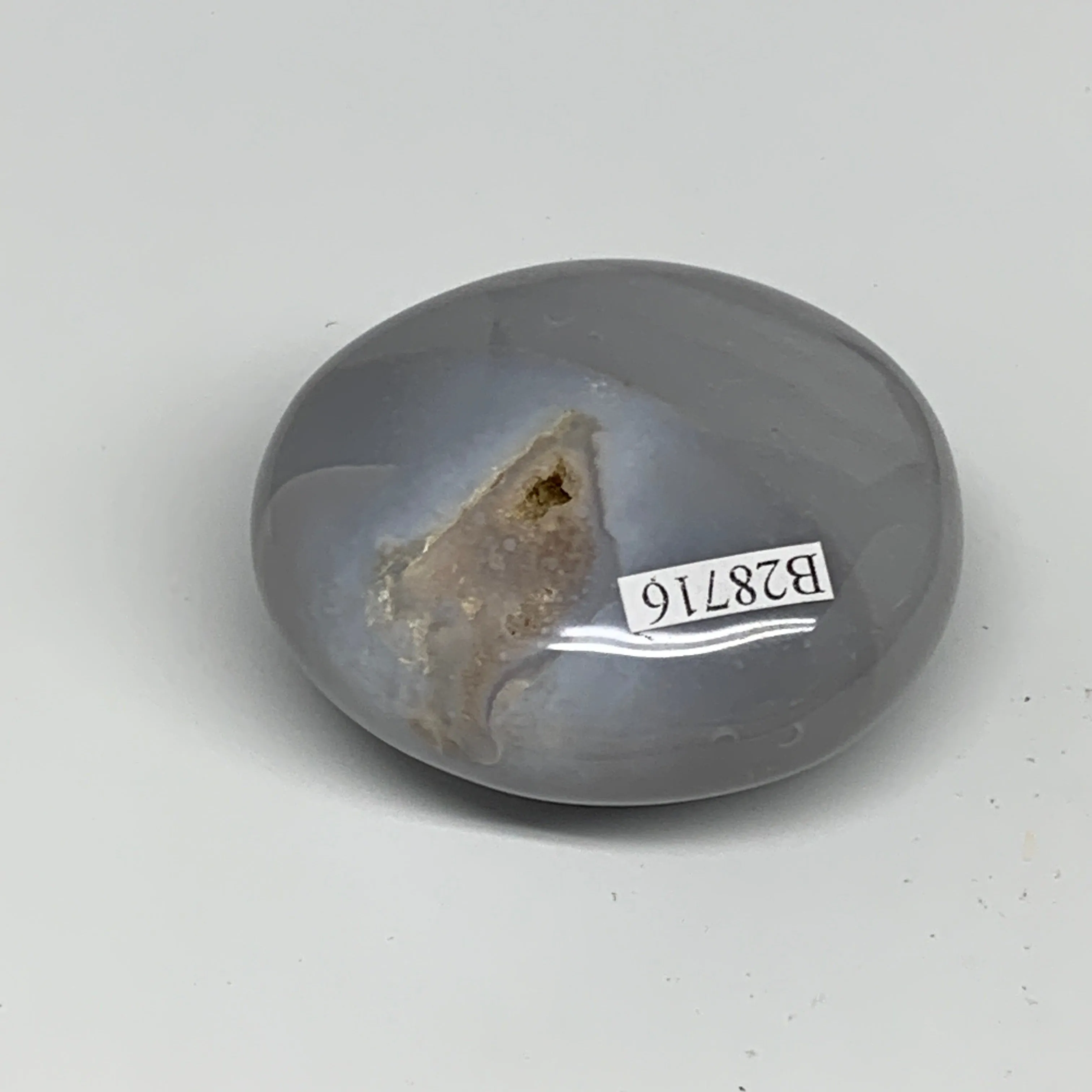 101g, 2.1"x1.9""x1.1" Orca Agate Palm-Stone Reiki Energy Crystal Reiki, B28716