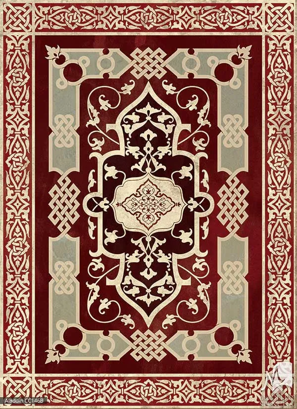 Aladdin CC146B Custom Carpet & Ceiling Stencil