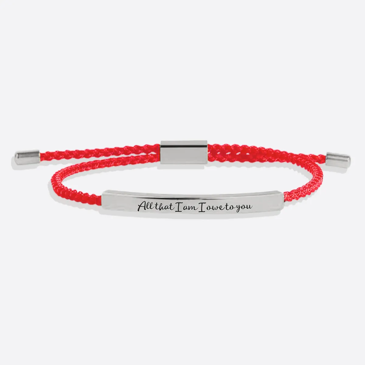 All that I am I owe to you Tube Bracelet