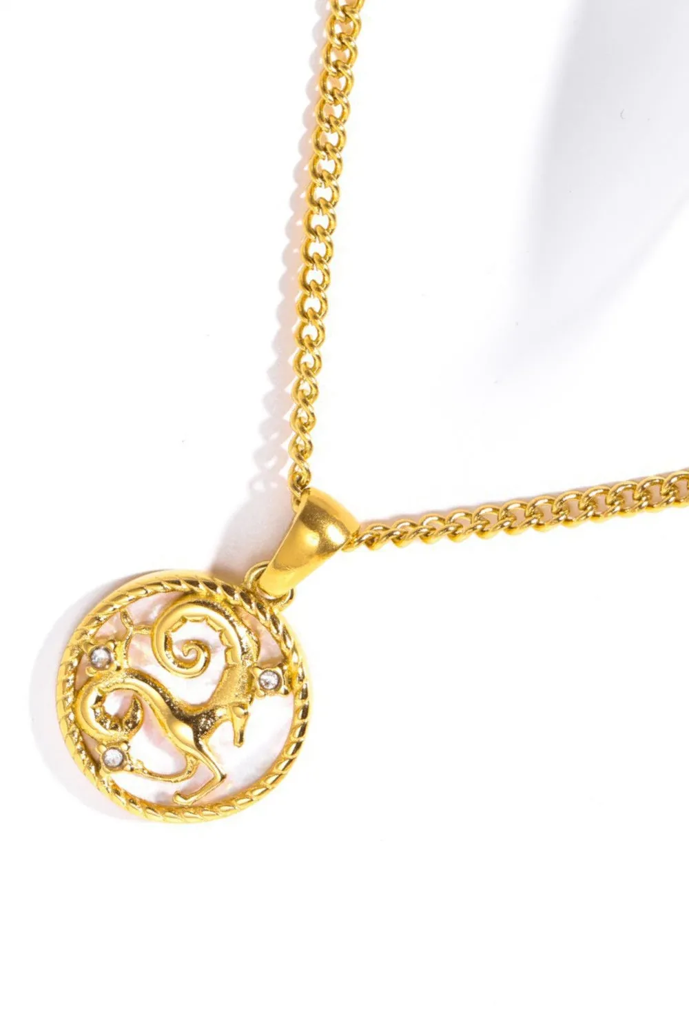 Constellation Astrology Pendant Stainless Steel Necklace