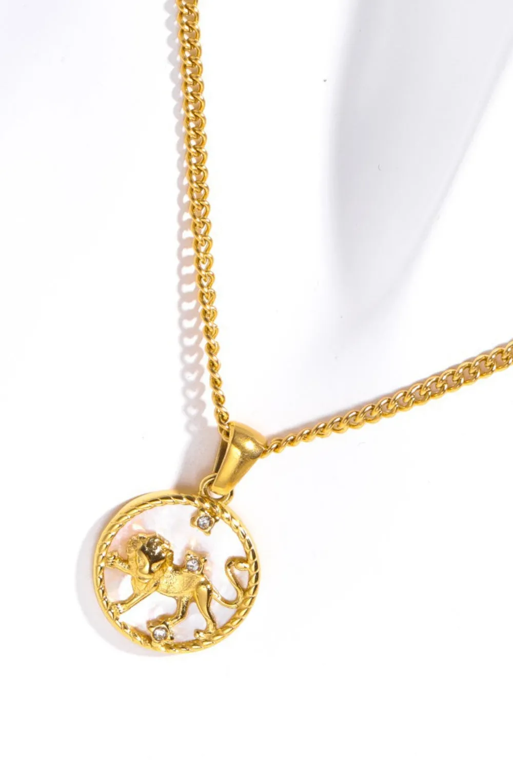 Constellation Astrology Pendant Stainless Steel Necklace