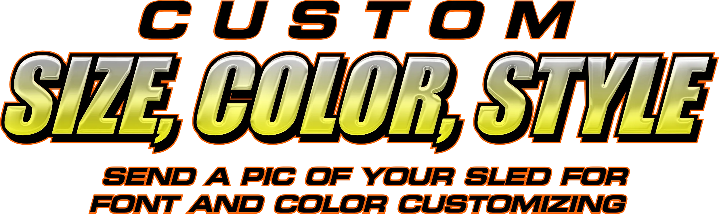 Custom Snowmobile Registration Numbers