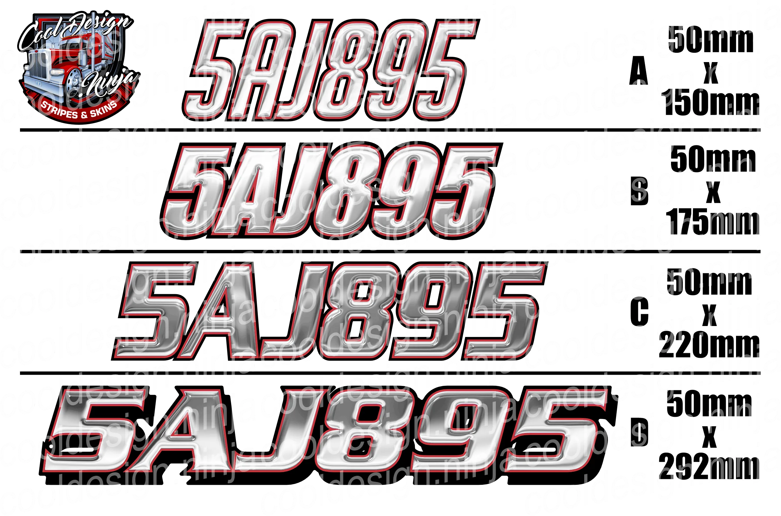 Custom Snowmobile Registration Numbers