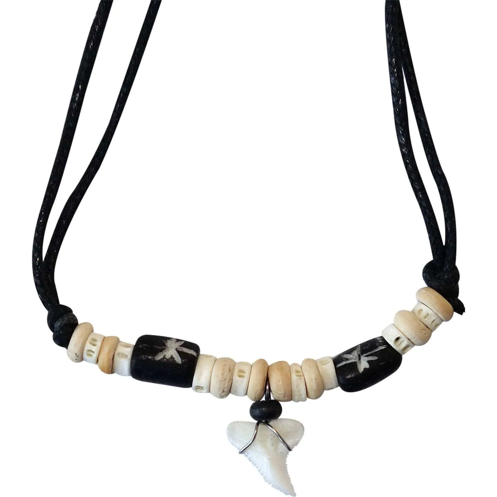 Imitation Resin Shark Tooth Necklace Pendant Chain Mens Womens Boys Girls Childrens Jewellery
