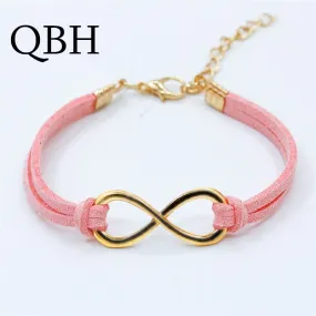 Infinity Leather Bracelet