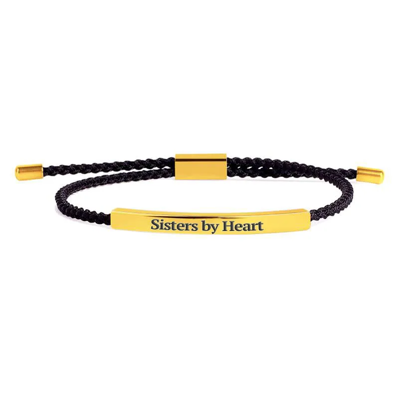 Not Sisters By Blood But Sisters By Heart Tube Bracelet