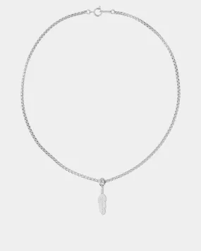 Plume Silver Necklace