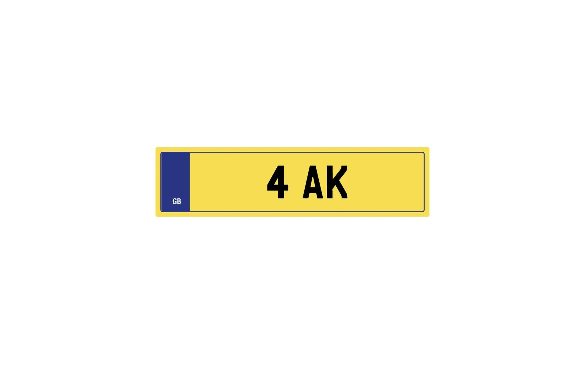 Private Plate 4 AK