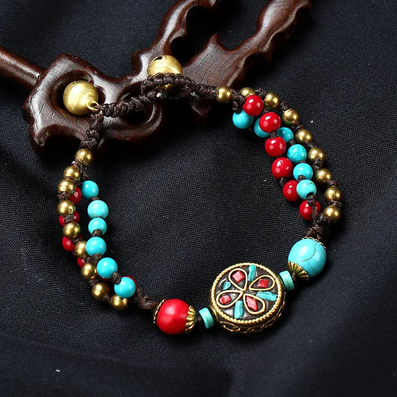 Wholesale Ethnic Style Handwoven Vintage Bracelets