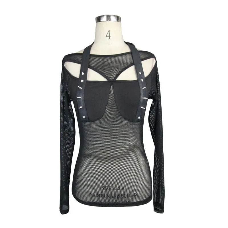 Women's Mesh Punk Top